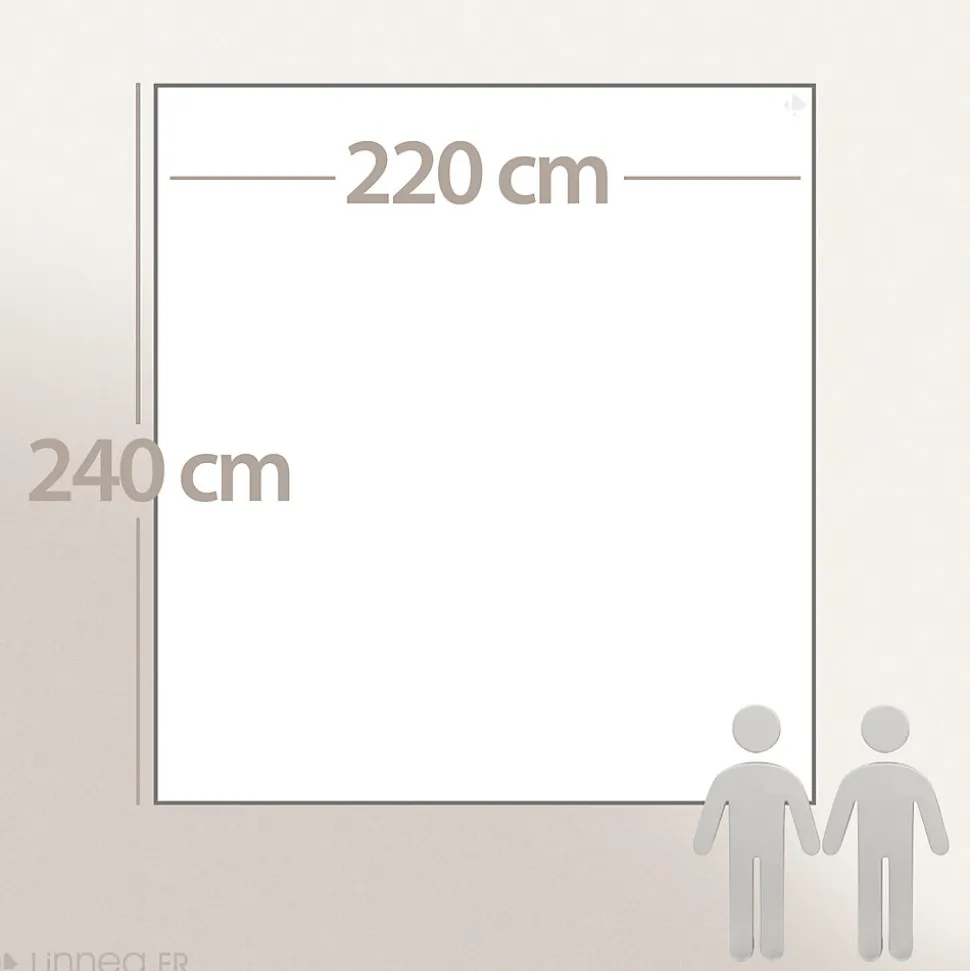 Couverture polaire 220x240 cm 100% Polyester 350g/m2 TEDDY Marron Sable