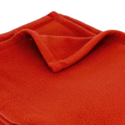 Couverture polaire 240x300 cm 100% Polyester 350g/m2 TEDDY Rouge Terracotta