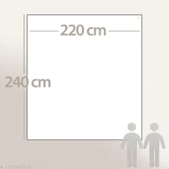 Couverture polaire 220x240 cm 100% Polyester 350g/m2 TEDDY Gris Acier