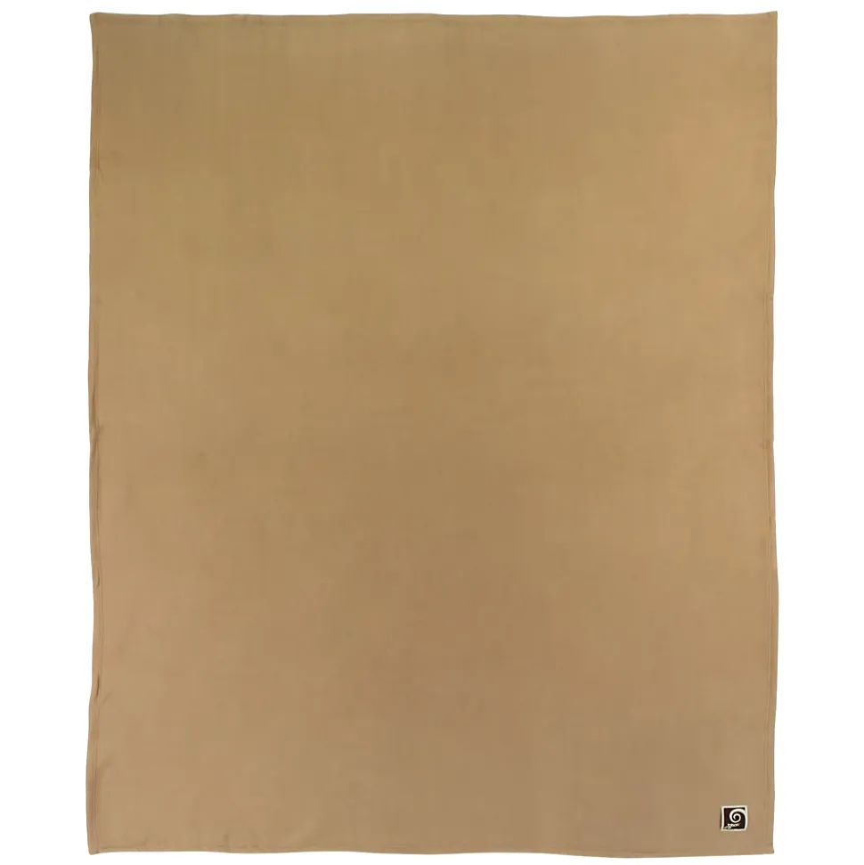 Couverture polaire 180x220 cm 100% Polyester 350g/m2 TEDDY Marron Sable