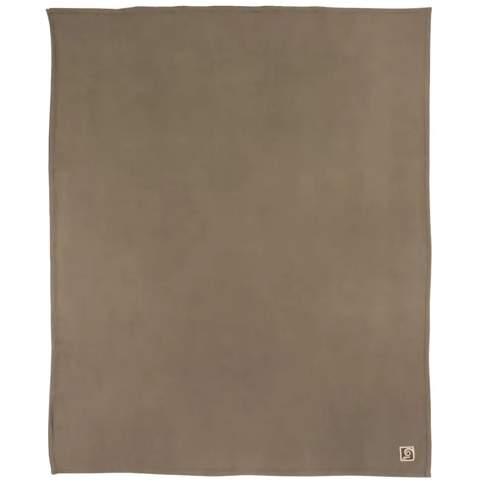 Couverture polaire 180x220 cm 100% Polyester 350g/m2 TEDDY Marron Taupe