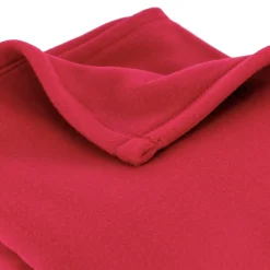 Couverture polaire 180x220 cm 100% Polyester 350g/m2 TEDDY Rouge Framboise