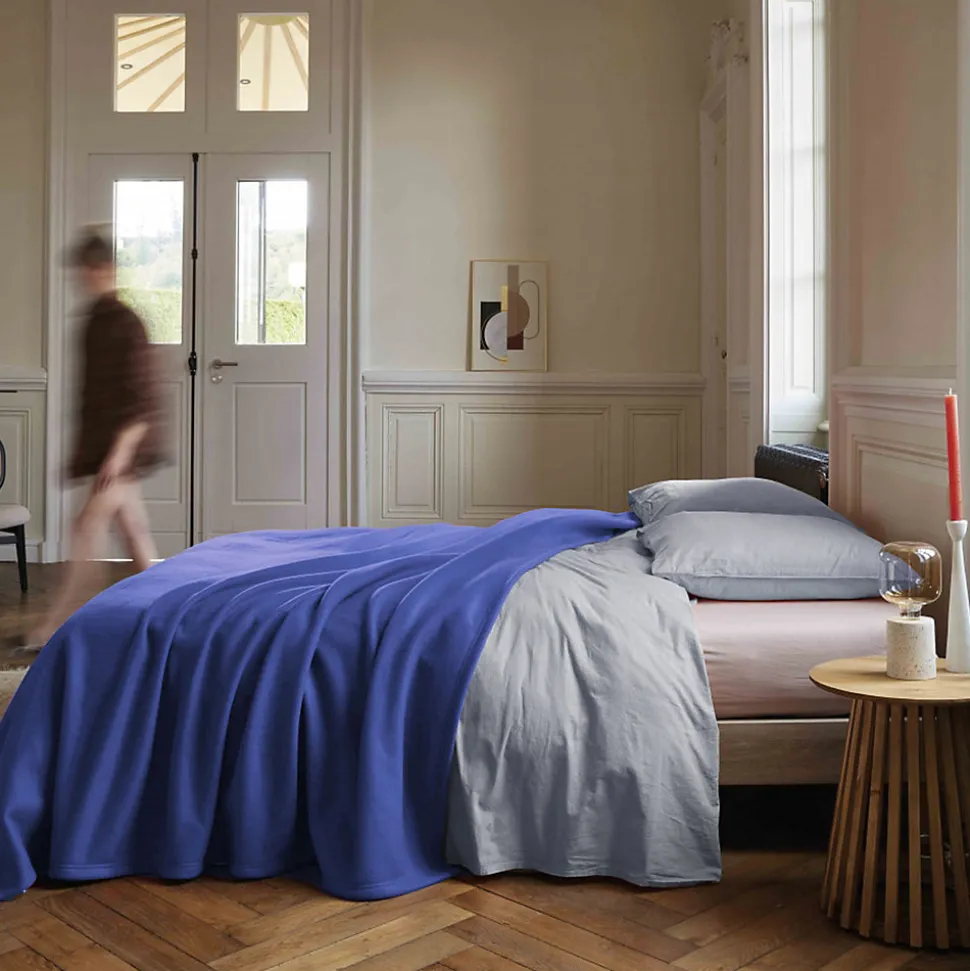 Couverture polaire 220x240 cm 100% Polyester 350g/m2 TEDDY violet Liberty