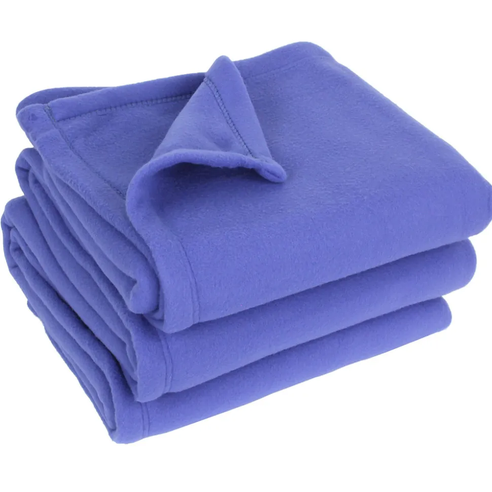 Couverture polaire 220x240 cm 100% Polyester 350g/m2 TEDDY violet Liberty