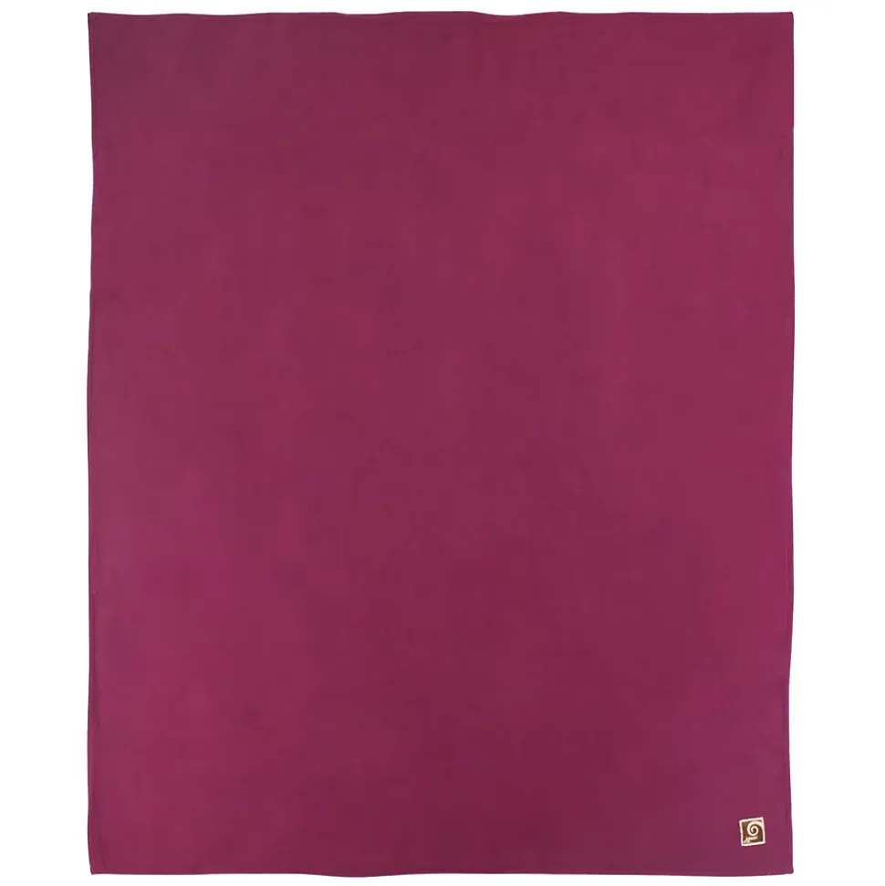 Couverture polaire 180x220 cm 100% Polyester 350g/m2 TEDDY Violet Prune