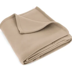 Couverture polaire 240x260 cm Isba Sable 100% Polyester 320g/m2 non-feu