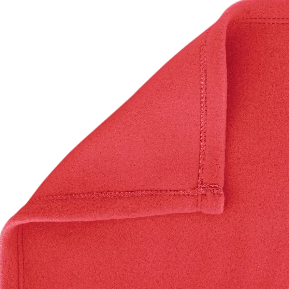 Couverture polaire 240x260 cm Isba Fraise 100% Polyester 320g/m2 non-feu