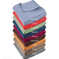 Couverture polaire 220x240 cm Isba Miel 100% Polyester 320g/m2 non-feu