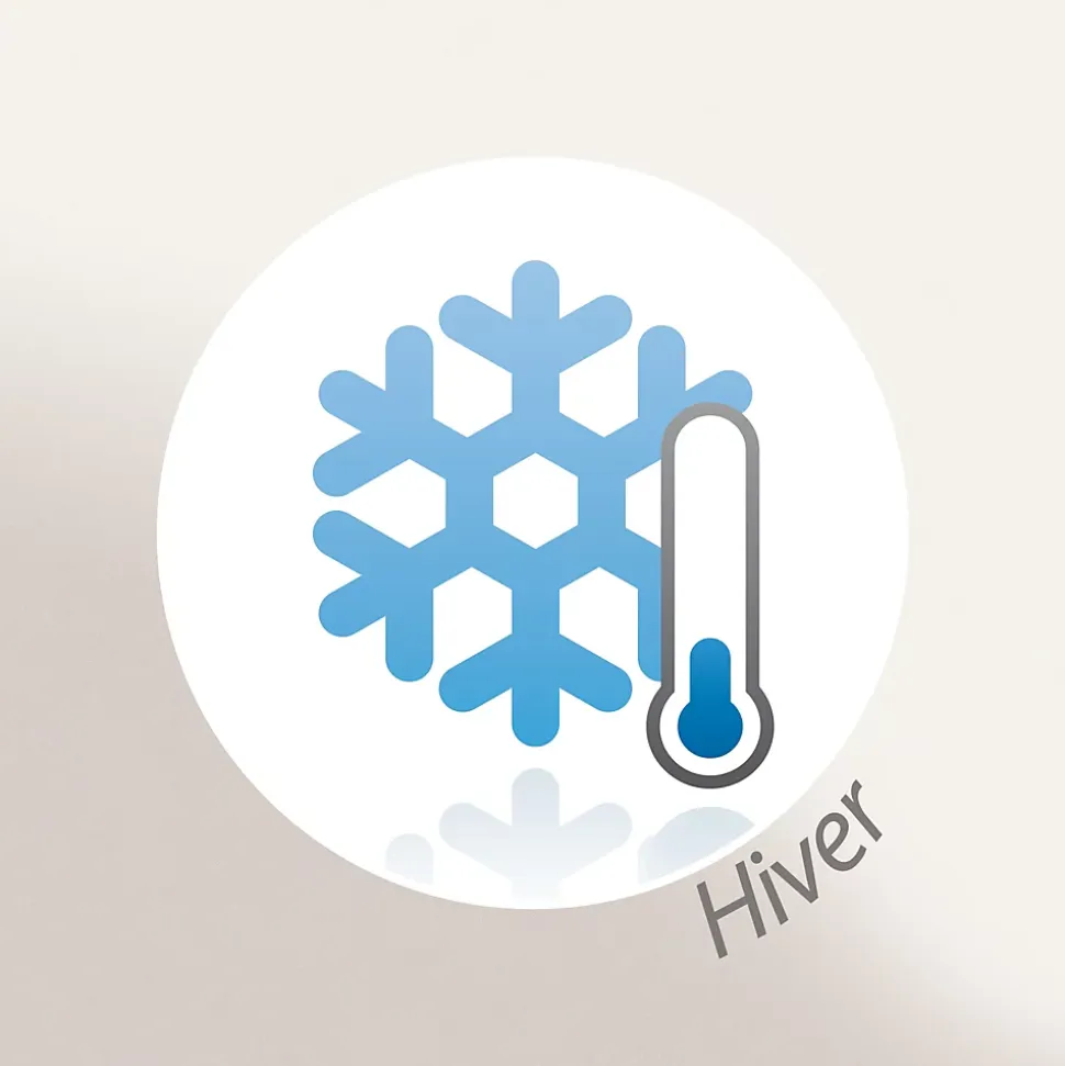 Couverture pure laine vierge Woolmark 500g/m² VOLTA 220x240 cm Marron Sable