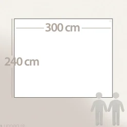 Couverture pure laine vierge Woolmark 500g/m² VOLTA 240x300 cm Gris Acier