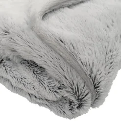 Couverture snow doublée Microdoux (75x100 cm - Gris souris)