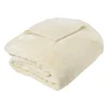 Couverture Unie en Micro Velours (240x220 cm - Ivoire)