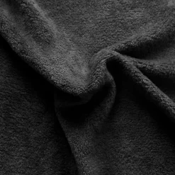 Couverture unie en molleton (180x220 cm - Gris Foncé)