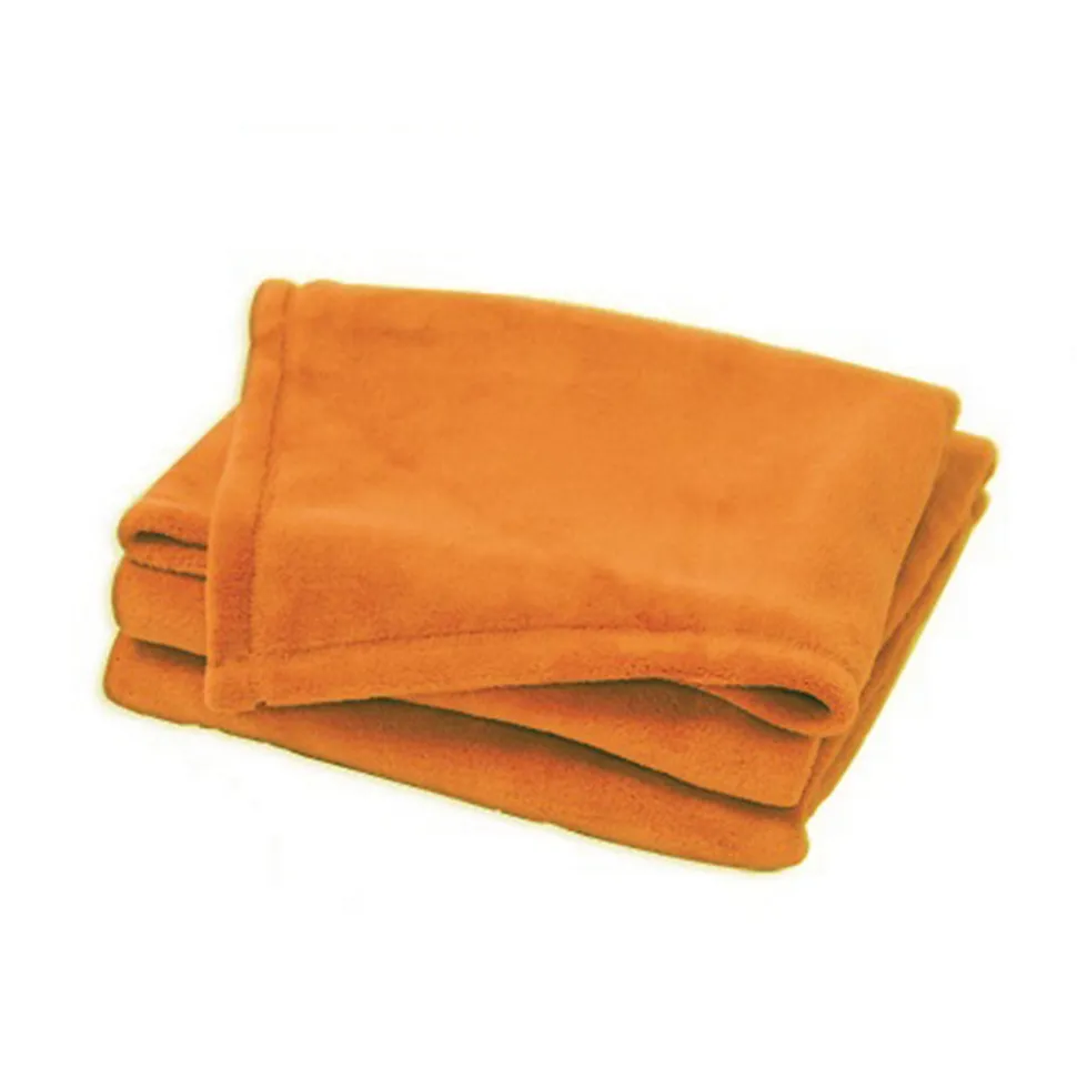 Couverture unie et colorée (100x150 cm - Orange)