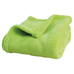 Couverture unie et colorée (100x150 cm - Vert clair)