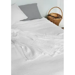 Couvre lit à franges 