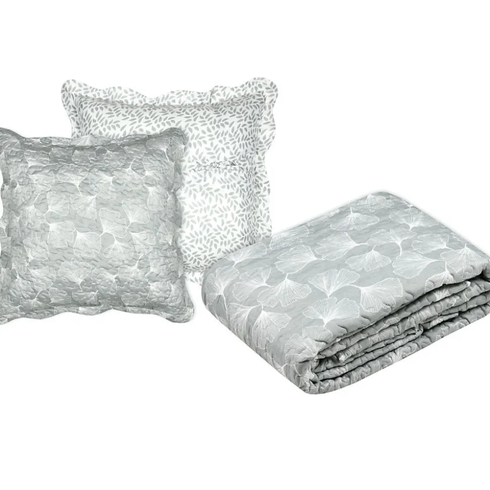 Couvre lit boutis réversible 240x220 avec 2 taies NOVA