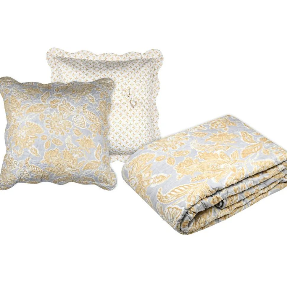 Couvre lit boutis réversible 240x220 avec 2 taies NERYA