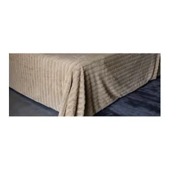 Couvre lit "Hermine" toutes dimensions Vent du sud - Naturel - 220 x 230 cm pour lit 2 places