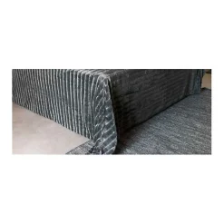 Couvre lit "Hermine" toutes dimensions Vent du sud - Ardoise - 220 x 230 cm pour lit 2 places