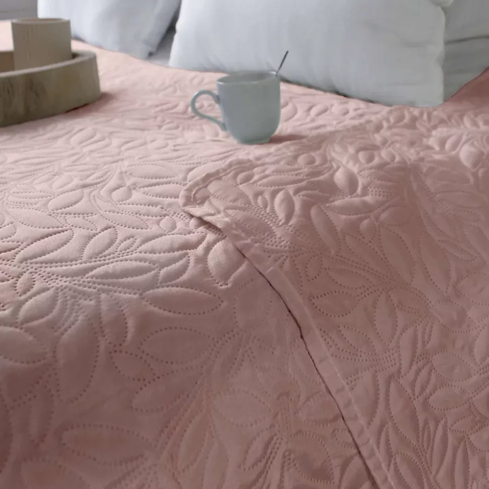 Couvre-lit à dessin floral - 240 x 220 cm