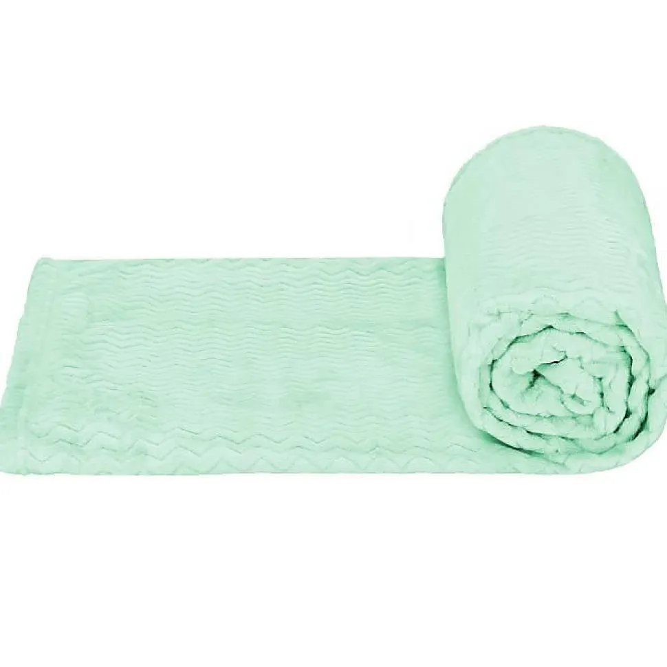 Couvre-lit - SPRINGOS - 200 x 220 cm - Motif Zigzag - Doux - Lavable