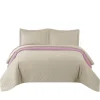 COUVRE-LIT TUTUMI INEZ 220X240 BEIGE PINK