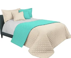 COUVRE-LIT TUTUMI INEZ 220X240 BEIGE MINT