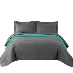 COUVRE-LIT TUTUMI INEZ 220X240 GREY MINT