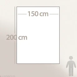 Couvre-lit 150x200 cm coton collection PAROS beige chanvre