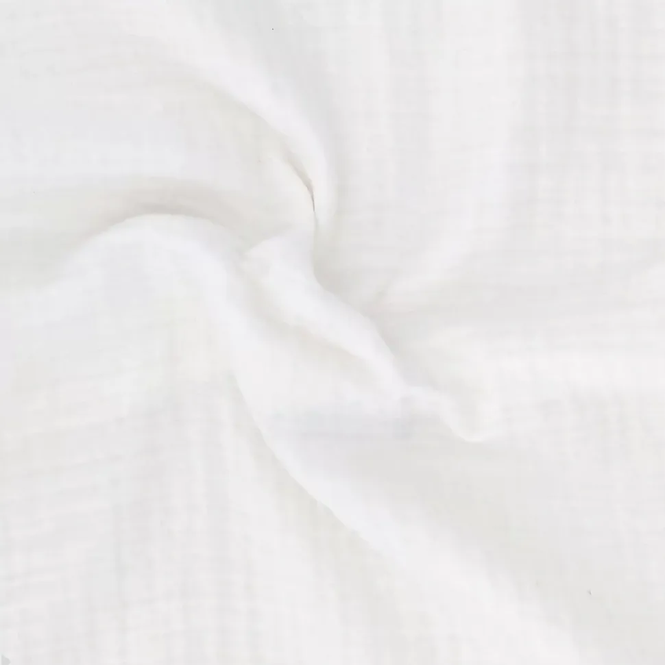 Couvre-lit 150x200 cm coton collection PAROS blanc neige