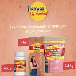 Cristaux de soude 2,5kg Starwax Fabulous