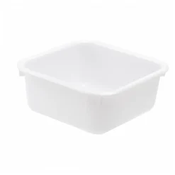 Cuvette alimentaire carrée emboitable 7 L - blanc