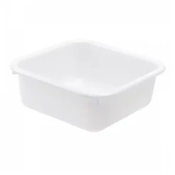Cuvette alimentaire carrée emboitable 12 L - blanc