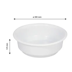 Cuvette alimentaire ronde emboitable 9 L - blanc