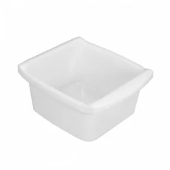 Cuvette rectangulaire profonde 16 L - blanc