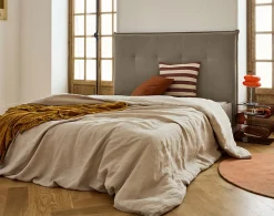 Dali - cadre de lit - 140x190 - en velours - Best Mobilier