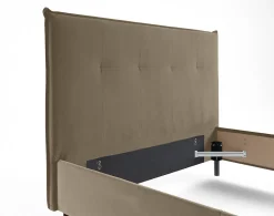 Dali - cadre de lit - 140x190 - en velours - Best Mobilier