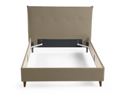 Dali - cadre de lit - 140x190 - en velours - Best Mobilier