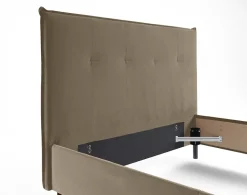 Dali - cadre de lit - 160x200 - en velours - Best Mobilier