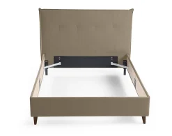 Dali - cadre de lit - 160x200 - en velours - Best Mobilier