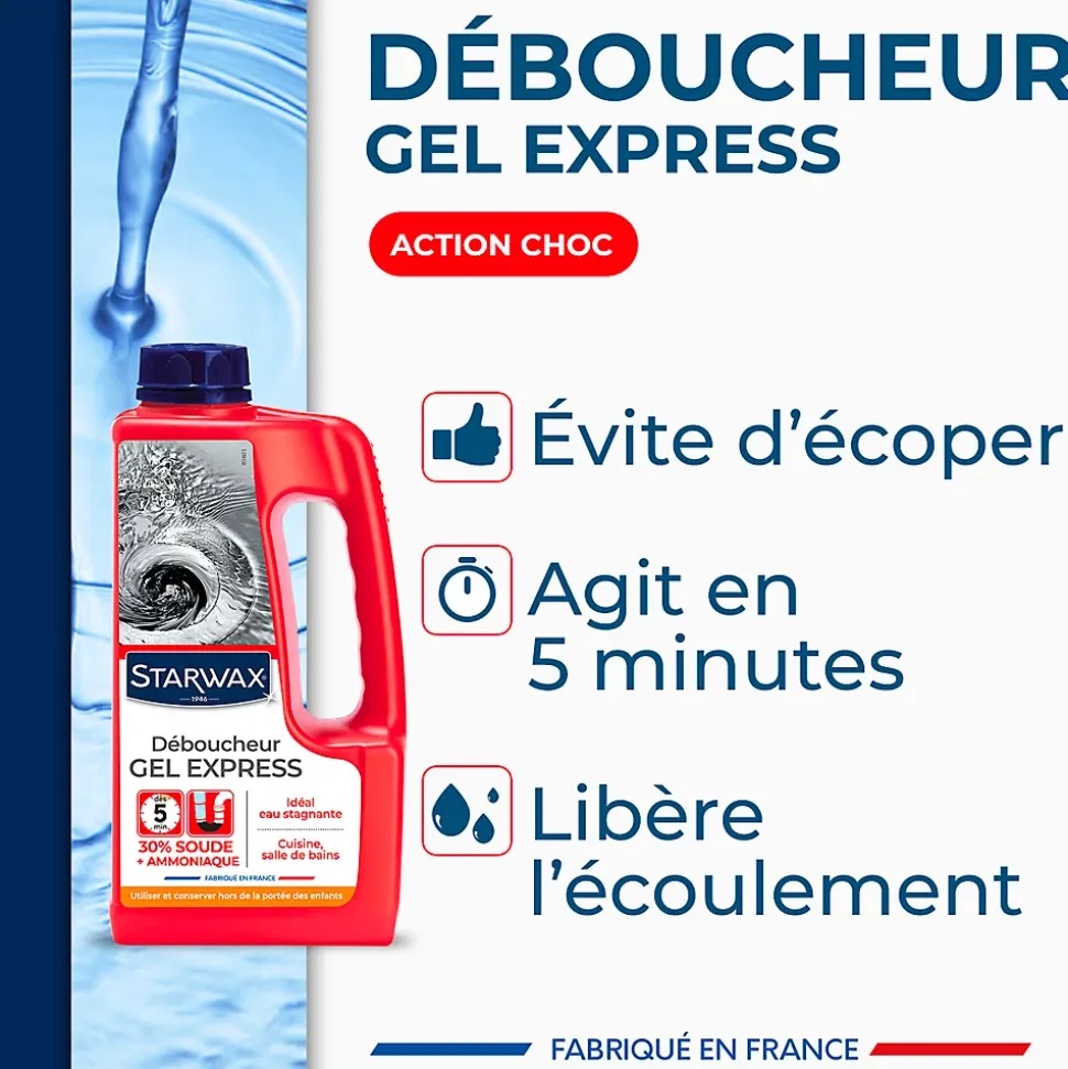 Déboucheur express canalisations Starwax 1L