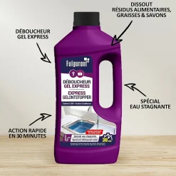Déboucheur soude gel fulgurant Stopy 900ml