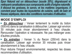 Déboucheur soude pour canalisations Epur 1L