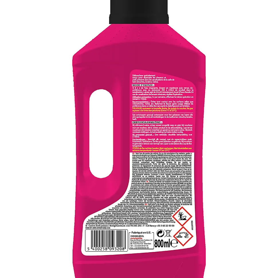 Déboucheur spécial cheveux Fulgurant 800ml