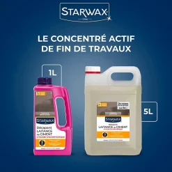 Décapant laitance de ciment carrelages Starwax 5L