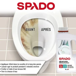 Décapant rénovateur WC-toilettes-fonds de cuvette Spado 1L