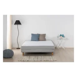 DEKO DREAM AIRFLEX Ensemble Matelas 140x190 cm + Sommier - Mousse - AIRFLEX