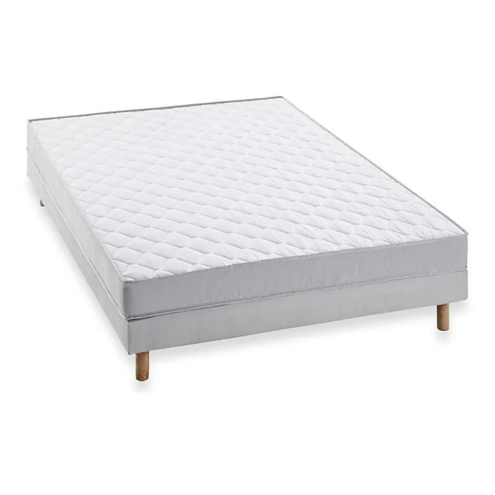 DEKO DREAM AIRFLEX Ensemble Matelas 140x190 cm + Sommier - Mousse - AIRFLEX