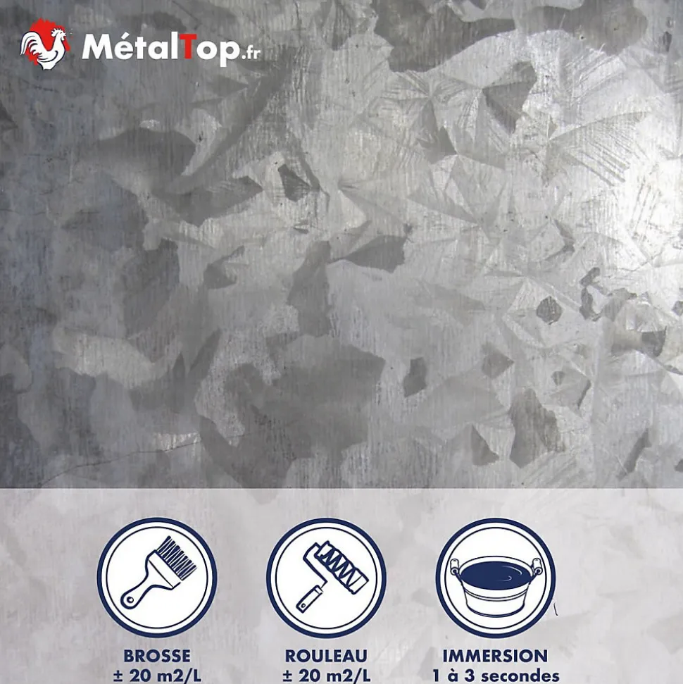 Derochant Galva Aluminium Chrome Béton - 60 L - Métaltop